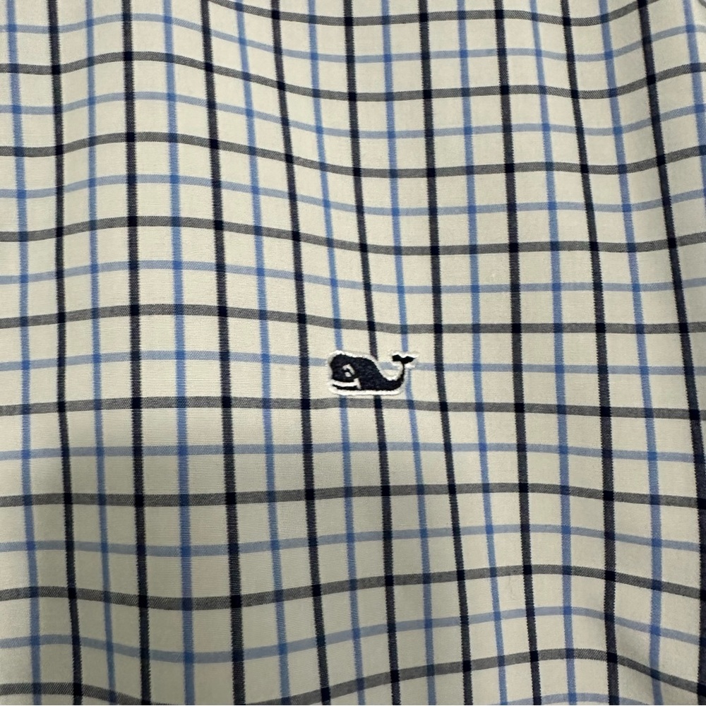 Vineyard Vines‎ Classic Fit Whale Shirt Button Down in Plaid Size Medium GUC - Picture 3 of 5